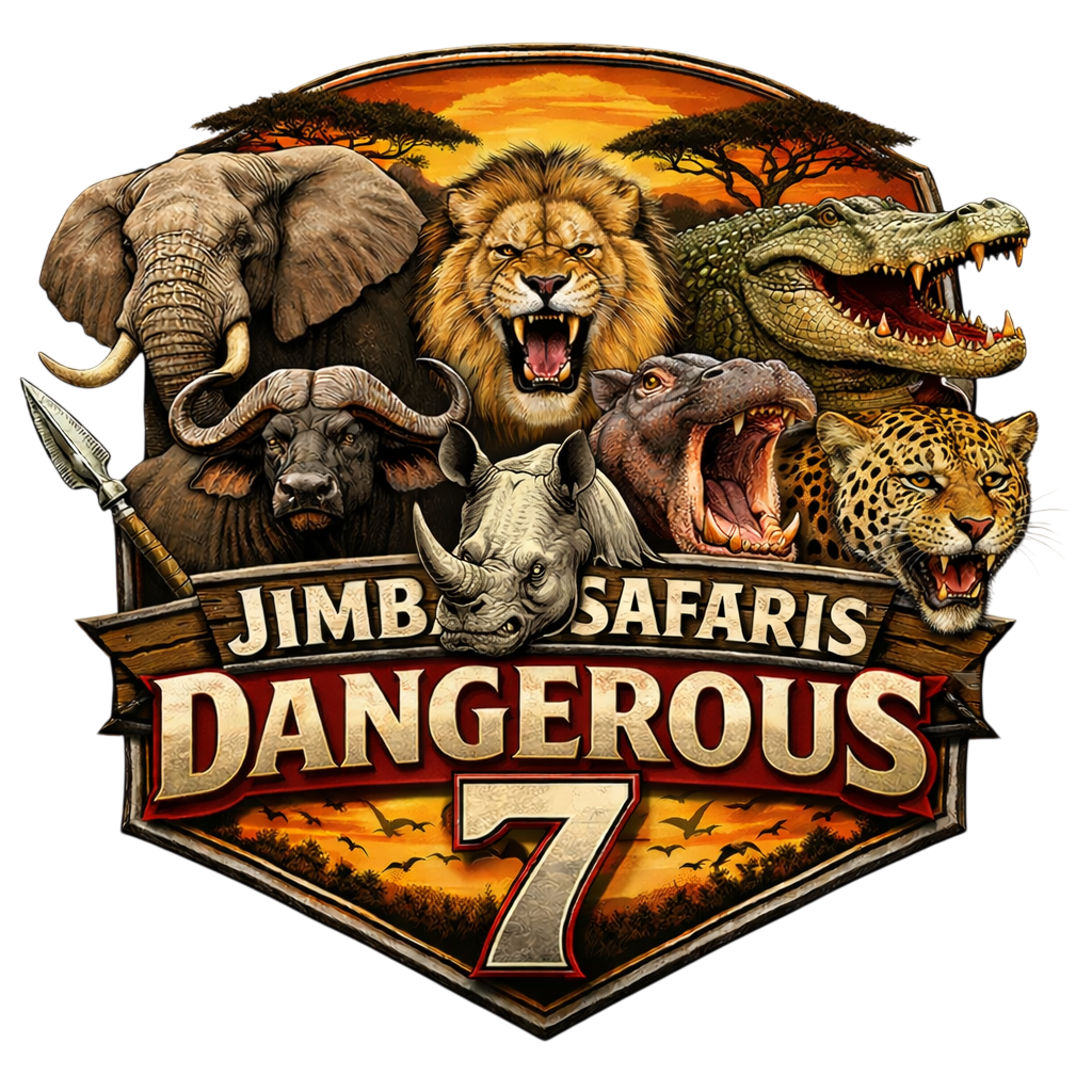 Jimba Safaris Dangerous 7 Badge